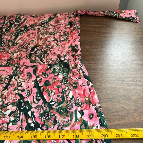 H&M Pink Floral Long Sleeve Dress 8 - Picture 11 of 14